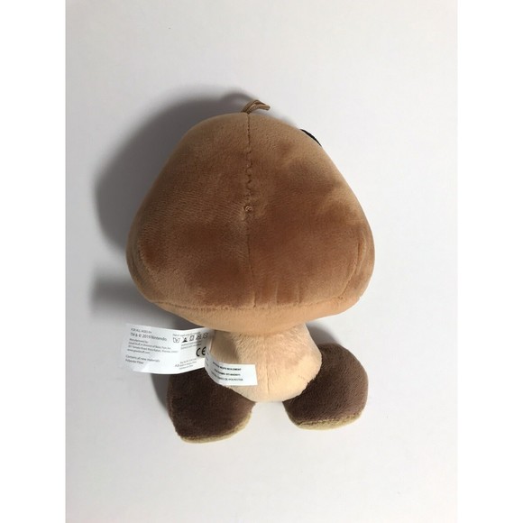 Super Mario Bros Nintendo Goomba 8” Plush Mushroom Stuffed Toy Brown Licensed - Picture 6 of 10
